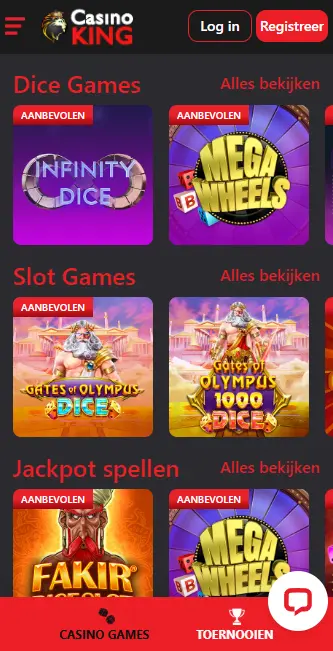 Casino voor iOS KING CASINO