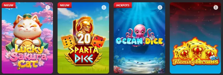 Exclusieve spellen en KING CASINO
