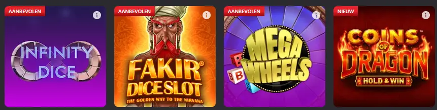 Inzetopties, limieten en KING CASINO
